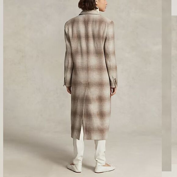 $798 Polo Ralph Lauren Plaid Wool-Blend Coat Size XL NWT - Picture 4 of 13